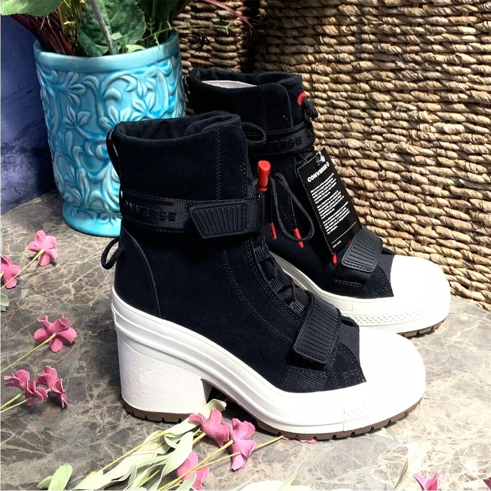Converse Chuck Taylor All Star GR82 XX Platform Sky High Heel Leather Boots